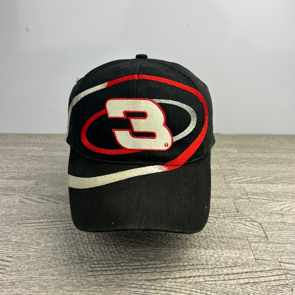 Vintage 2000 Dale Earnhardt Hat Cap Snap Back Adjustable‎ Black Nascar Racing 3